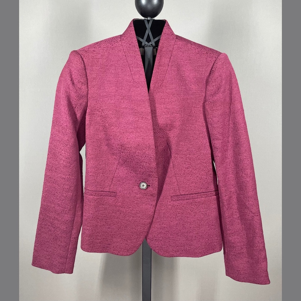 NEW Loft Blazer Jacket Womens 0 petite purple preppy colorful classic